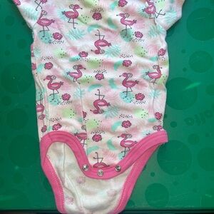 Flamingo Print Kids One Piece